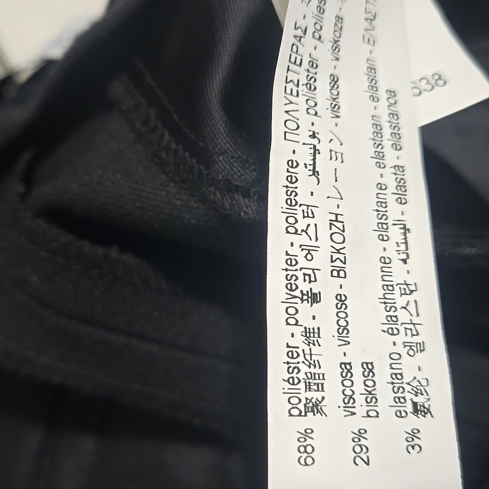 [NEW] Zara ZW Collection Minimalist Split Leg Black Pants Size M - Picture 10 of 14